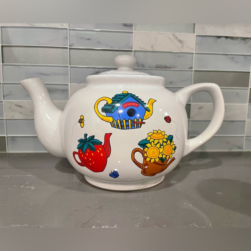 Vintage Garden Tea Party Set from Signature Floral Stoneware